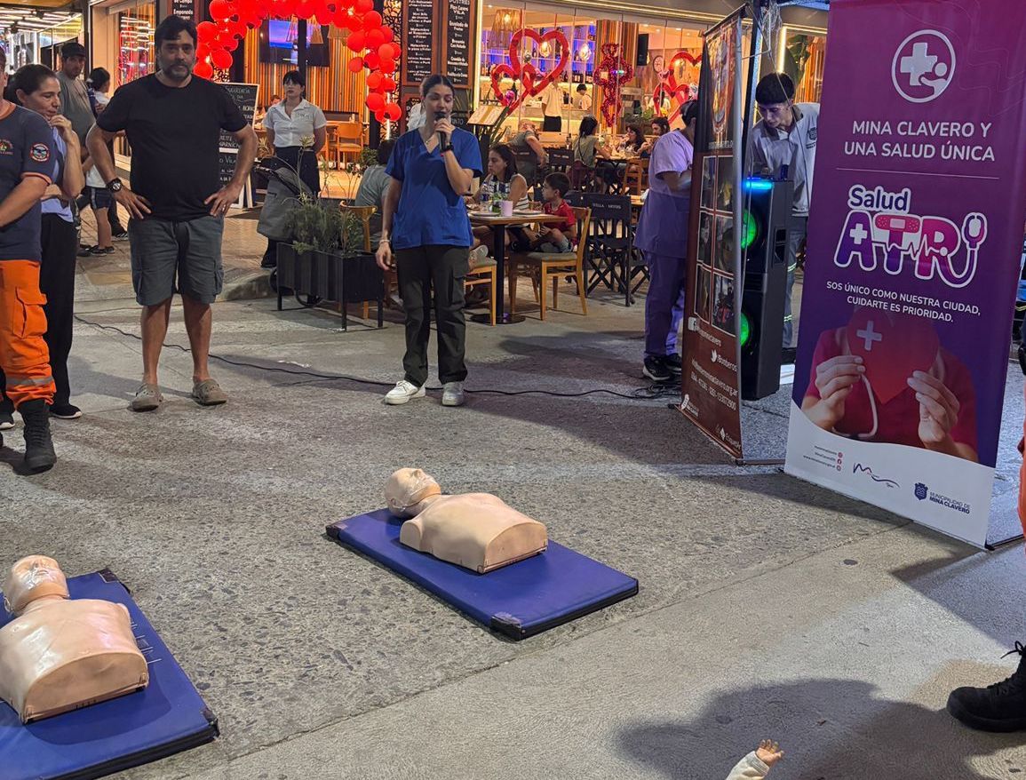 MINA CLAVERO COMPROMETIDA CON LA VIDA: exitosa jornada masiva de RCP y prevención