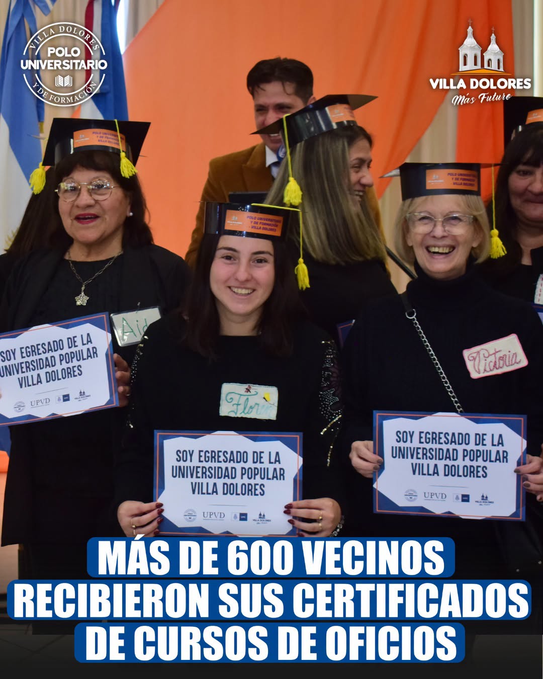 Más de 600 vecinos recibieron certificados por cursos de oficios avalados por la UNC