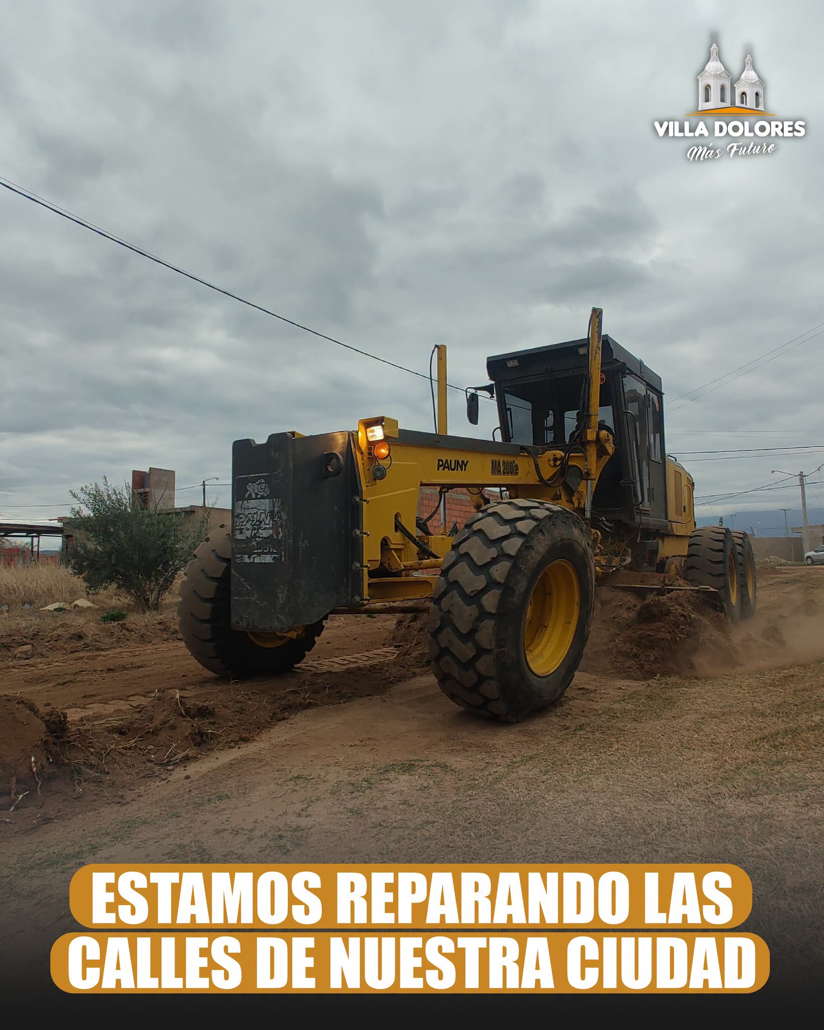 VILLA DOLORES: ESTAMOS REPARANDO LAS CALLES DE NUESTRA CIUDAD